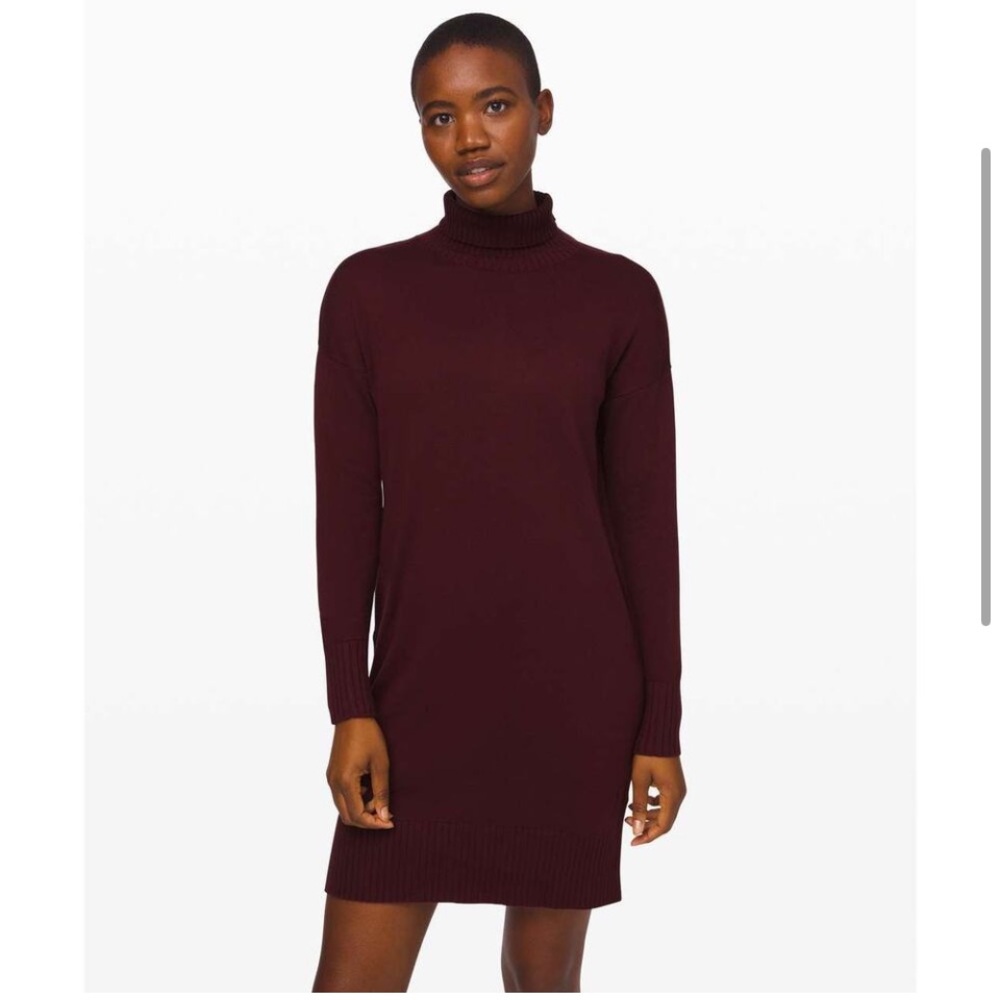 Lululemon Athletica Red Turtleneck Sheath Dress - Picture 8 of 8